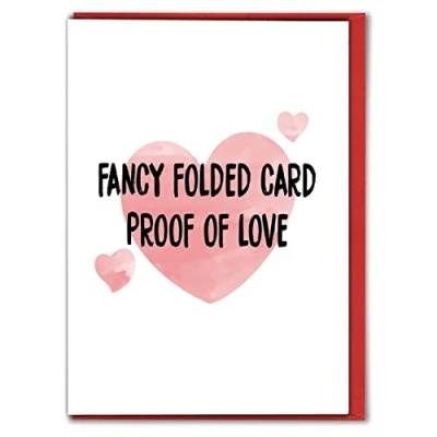 Image of Funny Valentines Card for Him &amp; Her Husband Boyfriend V106