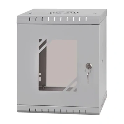 Image of Stalflex Server Rack Data Cabinet 10 inch 6U 300mm Heavy Duty Steel Network Equipment &amp; compatible with Shelf and Rails Hard Glass Door