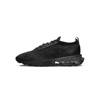 Image of NIKE Air Max Flyknit Racer trainers in triple black