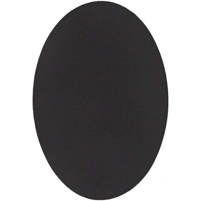 Image of vidaXL &#039;HUARTE&#039;Black Oval Rug 160x230 cm