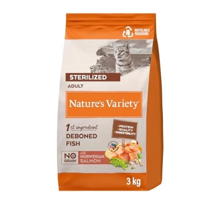 Image of Nature&#039;s Variety Selected Dry Norwegian Salmon for Adult Sterilized Cats