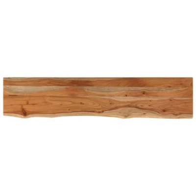 Image of vidaXL Wall Shelf 100x20x2.5 cm Rectangular Solid Wood Acacia Live Edge