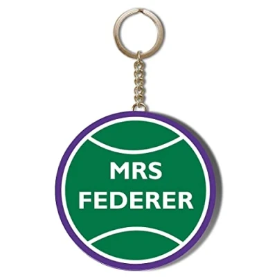 Image of Gift Insanity TENNIS BALL MRS FEDERER 58mm LONG CHAIN KEYRING