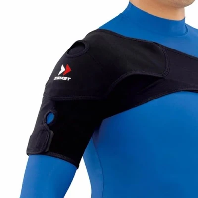 Image of Zamst Shoulder Wrap Compression Brace For Pain Relief, Dynamic Stabilisation Support, Sports Braces Rugby, Tennis, Golf, and Injuries X Large