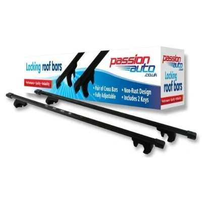 Image of SUZUKI IGNIS/SX4/WAGON R+ BLACK LOCKING ROOF BARS FOR CARS WITH RAILS FITTED