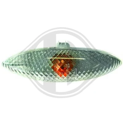 Image of 8173052010 Turn Signal DIEDERICHS 6605078 transparent lateral installation, Right Front TOYOTA: Yaris I Hatchback