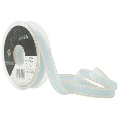 Image of Berisfords 15 mm Vintage Stitch Ribbon, Blue