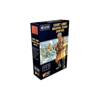 Image of Warlord Games Soviet Army (Winter) Weapons Teams 28mm Scale Miniatures for Bolt Action Highly Detailed World War 2 Table top Wargaming