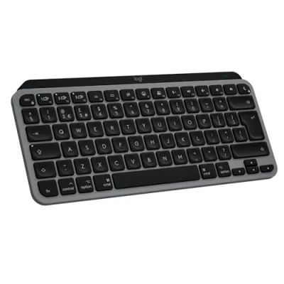 Image of Logitech MX Keys Mini for Mac Minimalist Wireless Keyboard MacBook Pro,Macbook Air,iMac,iPad, Compact, Bluetooth, Backlit Keys, USB C, Fast, fluid Typing, QWERTY UK English Layout Grey