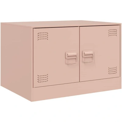 Image of vidaXL Coffee Table Pink 67x50x44 cm Steel
