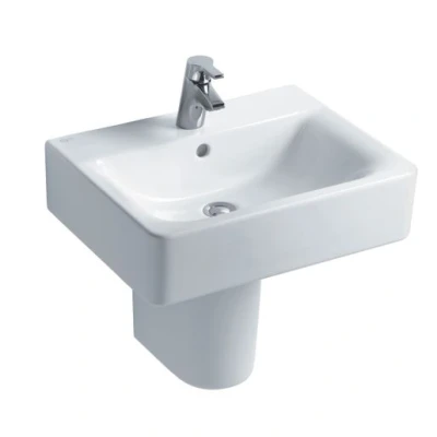 Image of Ideal Standard Concept Cube Witap Hole Overflow Washbasin White 550mm E784201