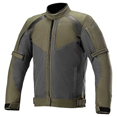 Image of Alpinestars Headlands Drystar Mens Motorbike Jacket Large Forest Black
