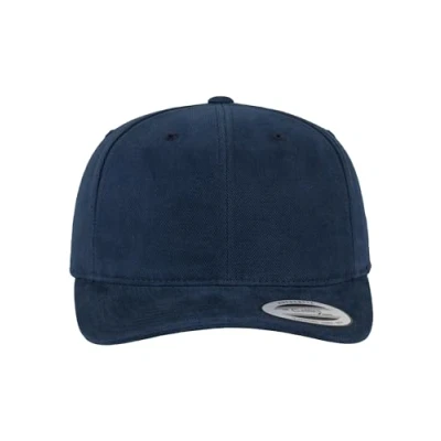 Image of Flexfit Brushed Cotton Twill Mid Profile Kappen, Navy, one Size
