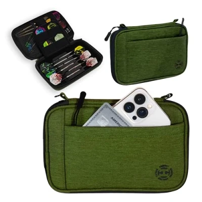 Image of Harrows Smart Dart Case 6 Green Black