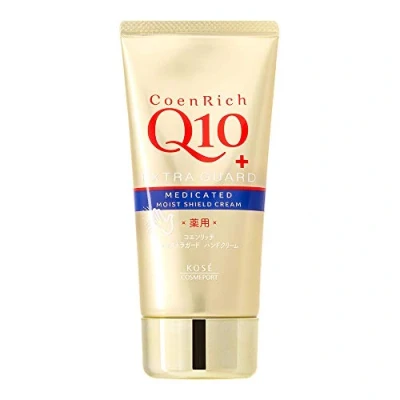 Image of Kose Coen Rich Q10 Medicated Extra Guard Hand Cream 80g (Green Tea Set)