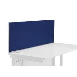 Image of Office Hippo Upholstered Desktop Screen, Royal Blue, 1400 x 3 40 cm