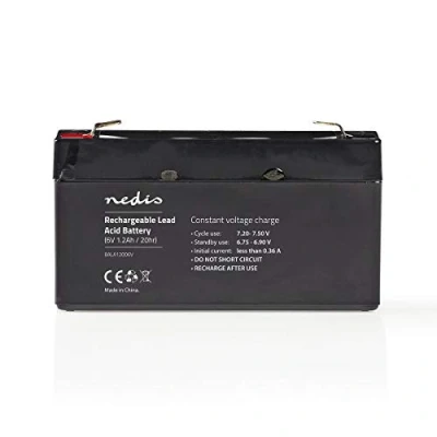 Image of 6v 6 Volt 1.2Ah 1200mAh Sealed Rechargeable Lead Acid Battery 97 mm x 24 52
