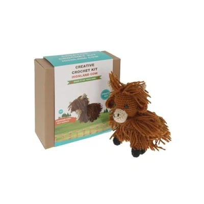 Image of Shudehill Creative Crochret Kit Highland Cow Finished Size 5.5cm