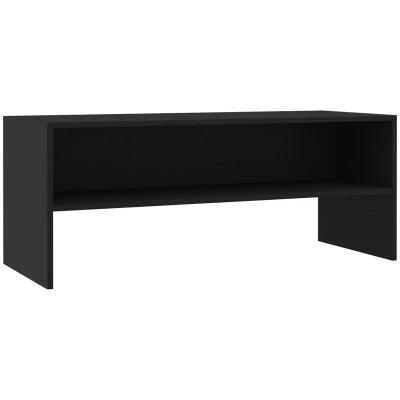 Image of vidaXL TV Cabinet Black 100x40x40 cm Engineered Wood
