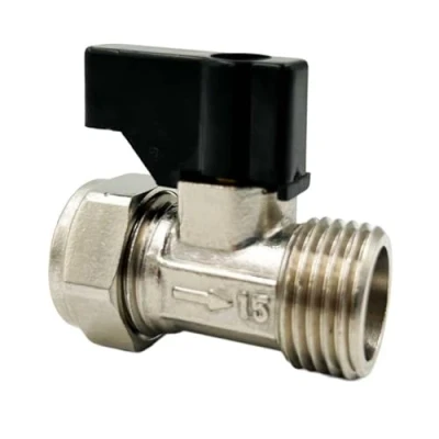 Image of 15mm x 1/2 bsp Flat Faced Straight Isolating Valve With Handle