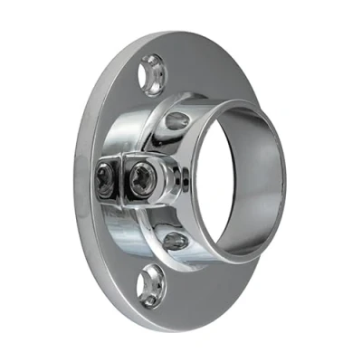 Image of Timco Locking End Sockets for Round Tube Polished Chrome (Size 25mm 2 Pieces)