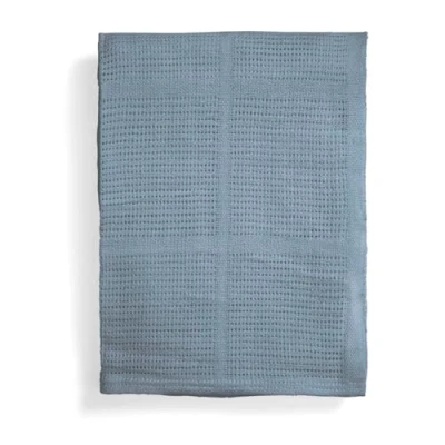 Image of Mamas &amp; Papas Cellular Large Blanket, Petrol Blue (150 x 100 cm)