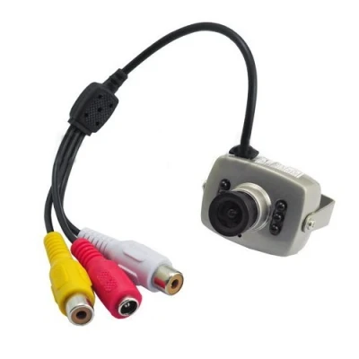 Image of BW CCTV Cameras Mini Wired Camera Security Color Night Vision Infrared Hidden Video (Lens Adjustable)