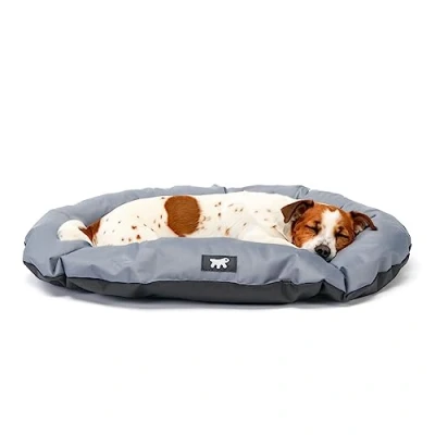 Image of Ferplast Dog Bed Cushion Medium Scratch proof Fabric Machine Washable Mat Waterproof 65 x 42 3 cm.Grey