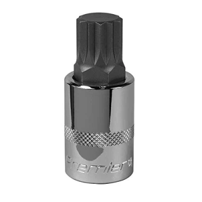 Image of Sealey Premier Spline Socket Bit M18 1/2&quot;Sq Drive