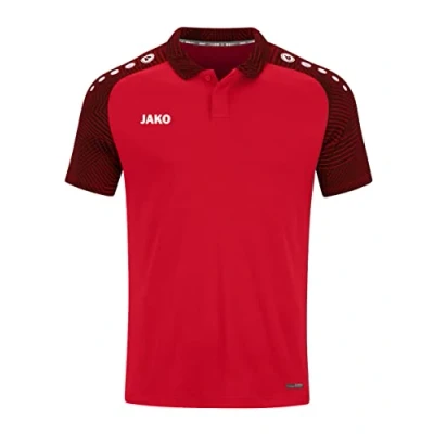Image of JAKO Men&#039;s Polo Shirt Performance, Red/Black, L