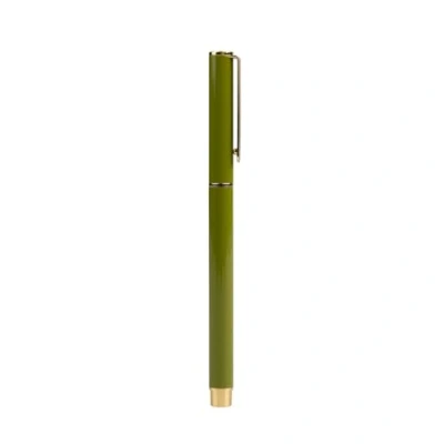 Image of Kokonote Pen Pistachio Pesto Pens Black Ink &amp; Gift Box, Ballpoint Pens, Biros, Cute Stationery Gifts For Women, Men