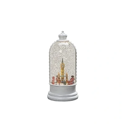 Image of Konstsmide Christmas Decorations LED Snow Globe London Scene and Rotating Function/Indoor, 5 Hour Timer/Battery Operated: 3xC 1.5V (excl.)/Christmas Lantern 1 Warm White Diodes