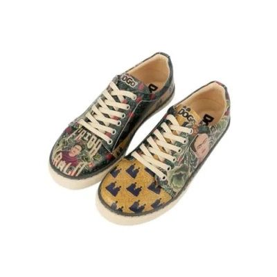 Image of DOGO Frida’s World%100 Vegan Women Sneakers (Numeric_4) Multicolor
