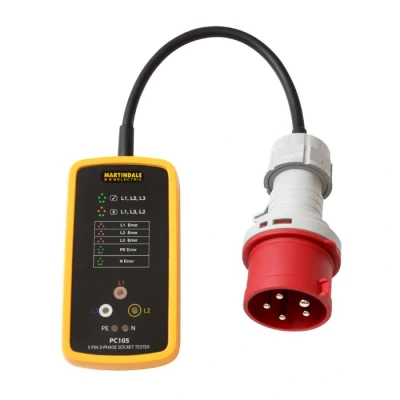 Image of Martindale PC105/16 3 Phase Industrial Socket Tester, 16 A
