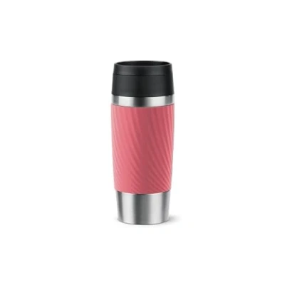Image of Tefal Travel Mug Classic Twist, Comfort Screw Lid, Quick Press, Soft Touch Sleeve, Ready, Reusable, 100% Leak Proof, Keeps Drinks Cold (8 hrs) and Hot (4 hrs), 360 Drinking, N2024410