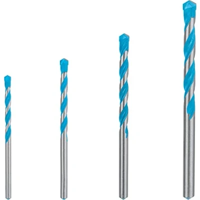 Image of Bosch 4x EXPERT CYL 9 MultiConstruction Drill Bit Set (for Concrete, Soft tiles, Ø 4 8 mm, Professional Accessory Impact Drill/Driver, Rotary Drill/Drivers)