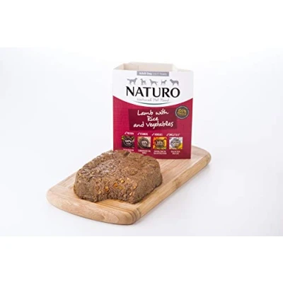 Image of Naturo Adult Dog Lamb with Rice and Vegetables, 400g X7