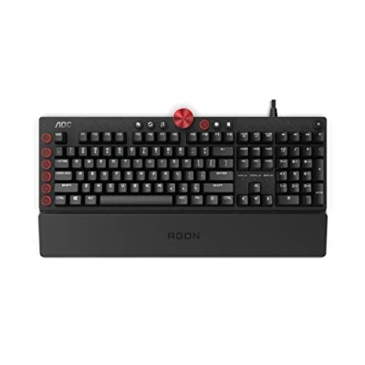 Image of AOC AGON AKG700 Gaming Keyboard Spanish Layout Cherry MX Red Switches Anti Ghosting G Tools Software N Key Rollover