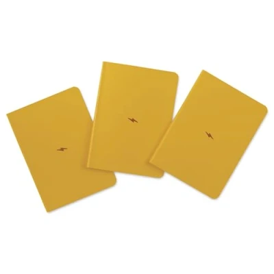 Image of Leuchtturm1917 371123 Bullet Journal Pocket, 14.3 x 10.3 cm, 46 Numbered Double Pages, Dotted, Yellow24, Pack of 3