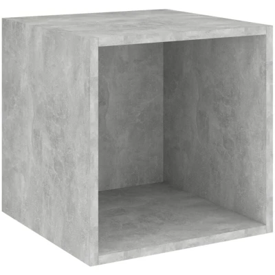 Image of vidaXL Wall Cabinet Concrete Grey 37x37x37 cm Engineered Wood