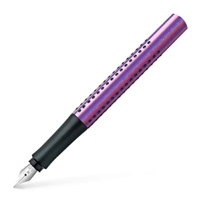 Image of Faber Castell Fountain pen Grip Edition Glam M nib, Purple, (140840)