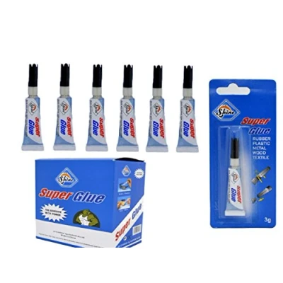Image of SHINE 24 X SUPER GLUE 3G WATERPROOF STRONG ADHESIVE RUBBER PLASTIC WOOD