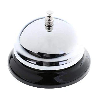 Image of Polished Metal Table Bell For Hotel Reception Restaurant