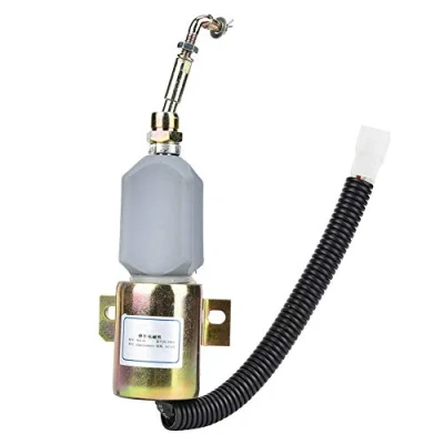 Image of Fuel Shut Off Solenoid Valve 12V Diesel Shutdown Stop E0483310000039 for Protecting the Engine from Damage