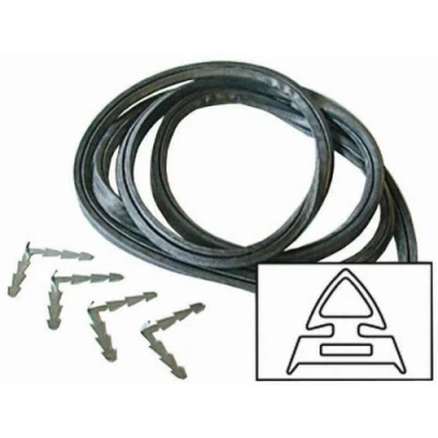 Image of First4spares Universal 4 Sided Cooker Oven Rubber Door Seal,Black