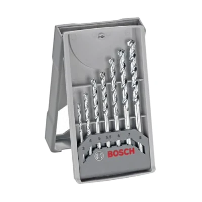 Image of Bosch Professional 7 pcs. CYL 1 Masonry Drill Bit Set (for Solid brick, Lime and sand bricks, Ø 3 8 mm, Accessory Rotary Drill/Drivers, Impact Drill/Driver)