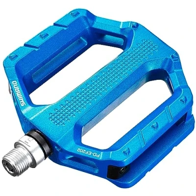 Image of SHIMANO Pedals PD EF202 MTB flat pedals, red, 9/16 inches, EPDEF202R
