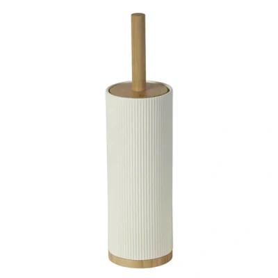 Image of Showerdrape Bondi Cream Ceramic Toilet Brush &amp; Holder