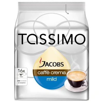 Image of Tassimo Jacobs Caffè Crema Velvety &amp; Mild, 16 T Discs