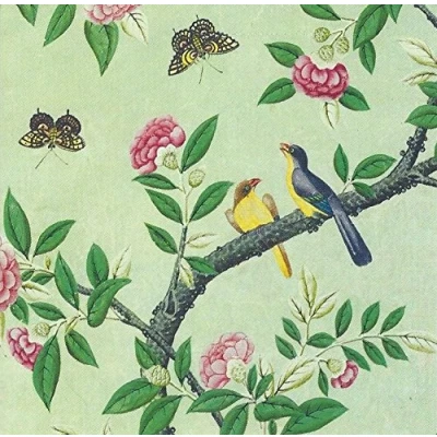 Image of Blank notecards. wallpaper (detail) China, about 1790 1800. Victoria &amp; Albert Museum.Pack of 8 notecards with envelopes. Card size: 95 mm x mm.